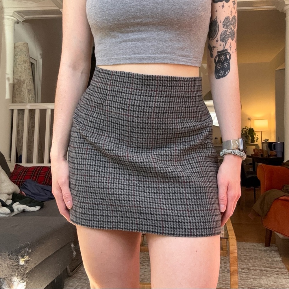 Classic Checkered Mini Skirt